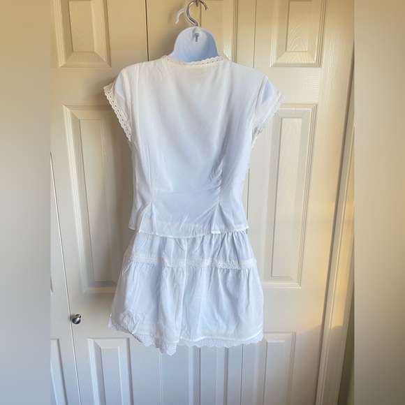 New Reformation Valetta White Two-Piece Set Size 4 - Picture 10 of 16